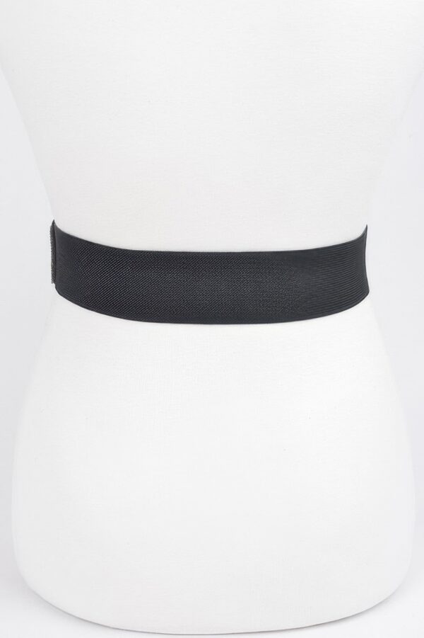 Rhinestone Elastic Waist Belt – 2″ Wide