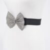Rhinestone Ribbon Elastic Belt – Slim Sparkle Waist Accent