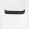 Rhinestone Ribbon Elastic Belt – Slim Sparkle Waist Accent