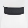 Plus Size Elastic Belt with Oversized Round Buckle