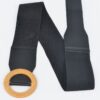 Plus Size Elastic Belt with Oversized Round Buckle