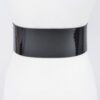Oversized Enamel Waist Belt with Mixed Metal Accents