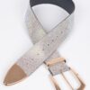 Mixed-Metal Rhinestone Waist Belt