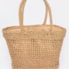 Faux Straw Tote – Structured Lightweight Carryall