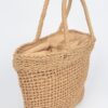Faux Straw Tote – Structured Lightweight Carryall