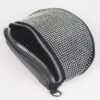 Stone-Studded Crossbody Bag with Rhinestone Accents