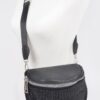 Stone-Studded Crossbody Bag with Rhinestone Accents