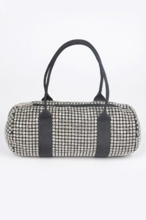 Mini Rhinestone Duffel Bag – Sparkling Structured Finish