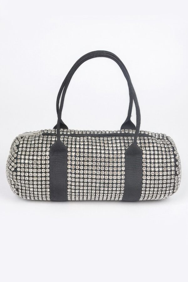 Mini Rhinestone Duffel Bag – Sparkling Structured Finish