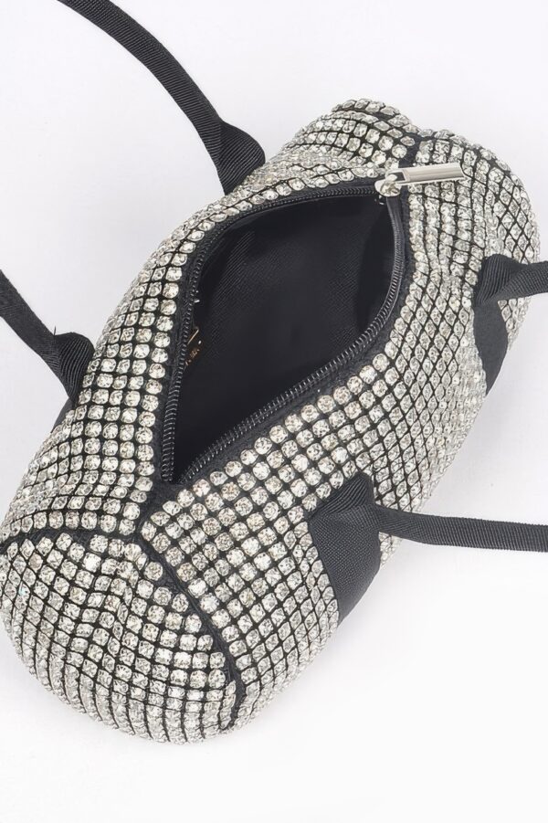 Mini Rhinestone Duffel Bag – Sparkling Structured Finish