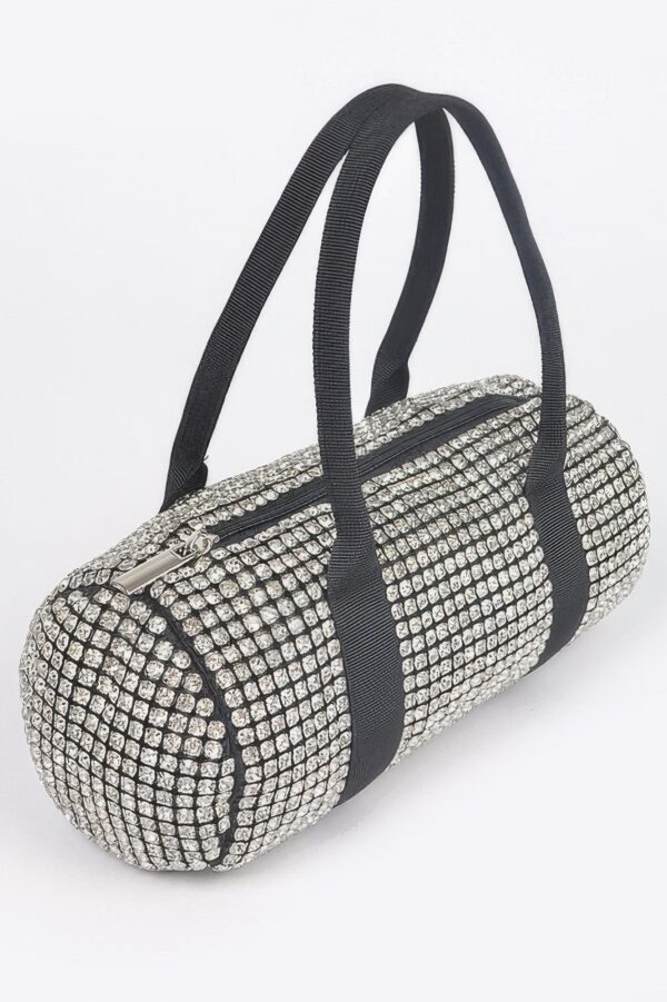 Mini Rhinestone Duffel Bag – Sparkling Structured Finish