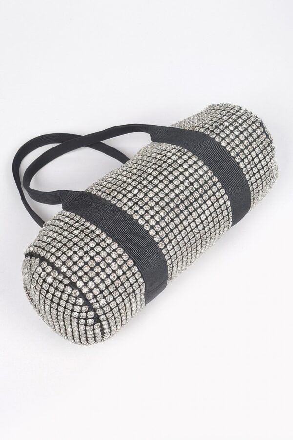 Mini Rhinestone Duffel Bag – Sparkling Structured Finish
