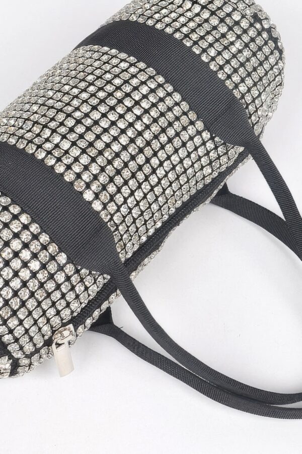 Mini Rhinestone Duffel Bag – Sparkling Structured Finish