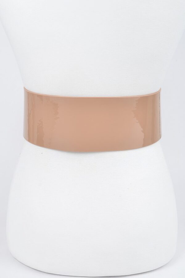 Oversized Enamel Waist Belt with Multi-Metal Trim – Plus Size