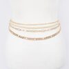 Multi-Layered Chain Belt – Slim Iron Accent