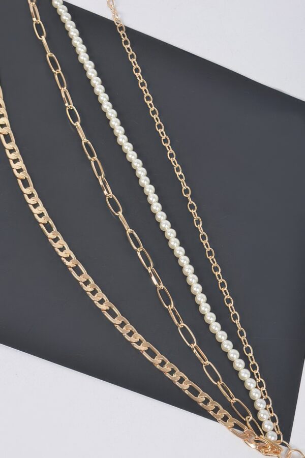 Multi-Layered Chain Belt – Slim Iron Accent
