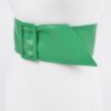 Faux Leather Wide Waist Belt – Structured Silhouette