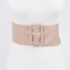 Faux Leather Wide Waist Belt – Structured Silhouette