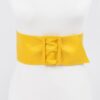 Faux Leather Wide Waist Belt – Structured Silhouette