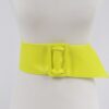 Faux Leather Wide Waist Belt – Structured Silhouette