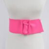 Faux Leather Wide Waist Belt – Structured Silhouette