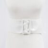 Faux Leather Wide Waist Belt – Structured Silhouette