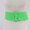 Faux Leather Wide Waist Belt – Structured Silhouette