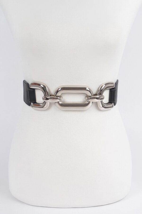 Mixed Chain Waist Belt – Layered Metallic Texture