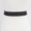 Studded Double-Buckle Waist Belt