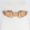 Studded Double-Buckle Waist Belt