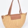 Faux Straw Crossbody Bag – Structured Textured Sling