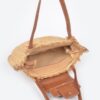 Faux Straw Crossbody Bag – Structured Textured Sling