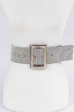 Wide Stone-Effect Plus Size Waist Belt