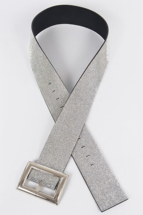 Wide Stone-Effect Plus Size Waist Belt