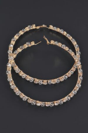 Oversized Hoop Earrings – 4 x 4 inch Statement Hoops