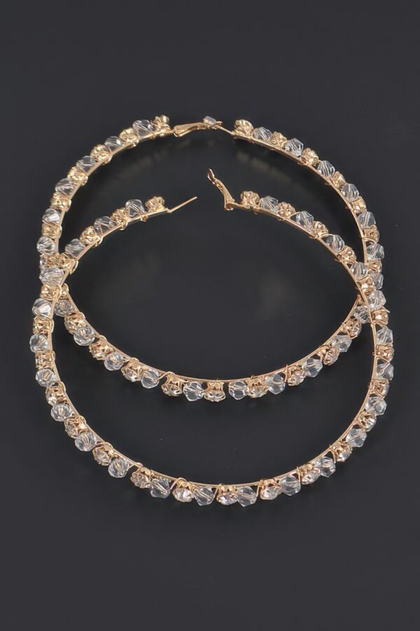 Oversized Hoop Earrings – 4 x 4 inch Statement Hoops
