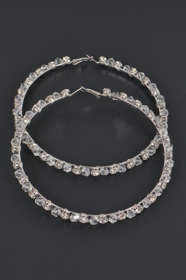 Oversized Hoop Earrings – 4 x 4 inch Statement Hoops