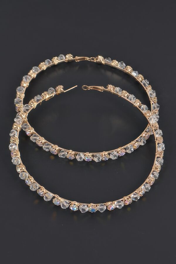 Oversized Hoop Earrings – 4 x 4 inch Statement Hoops