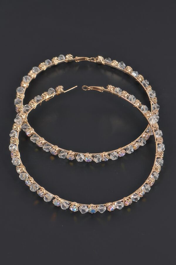 Oversized Hoop Earrings – 4 x 4 inch Statement Hoops