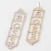 Boss Rhinestone Drop Earrings – Elongated Silhouette
