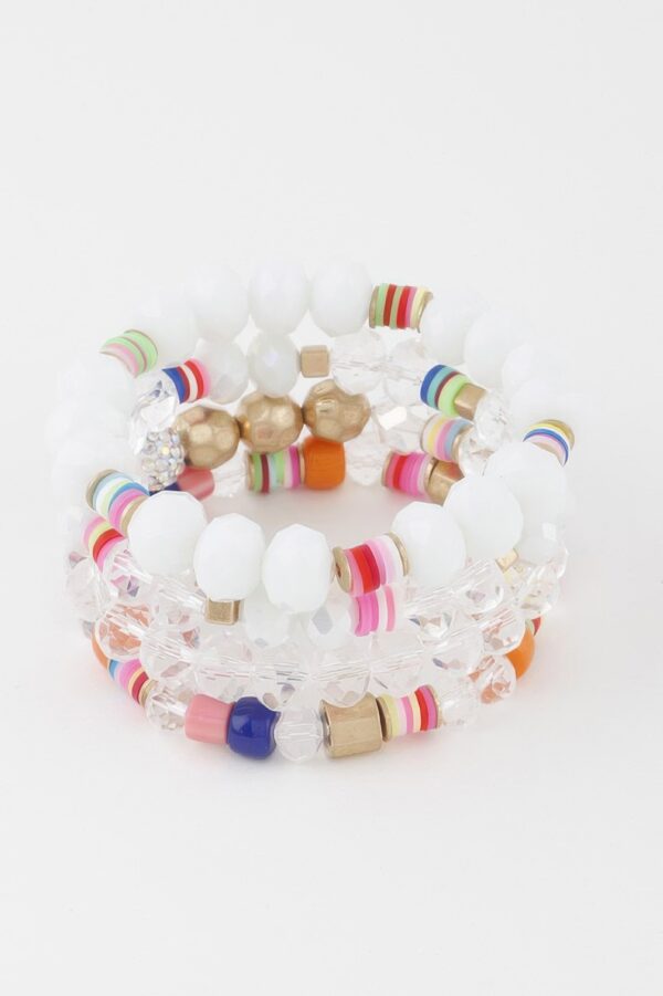 Multi Bead Bracelet – Rounded Textured Beads