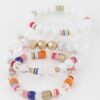 Multi Bead Bracelet – Rounded Textured Beads