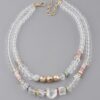 Crystal Bead Necklace – Delicate Sparkle 16 inch