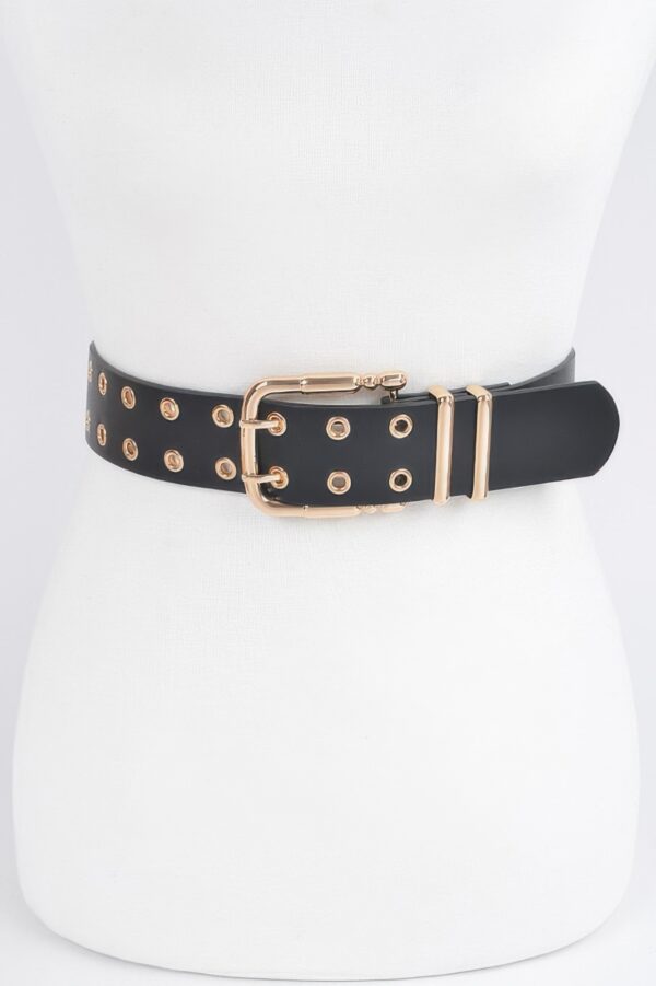 Faux Leather Belt – Structured Minimal Silhouette