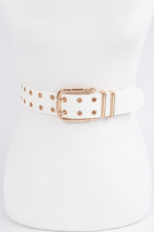 Faux Leather Belt – Structured Minimal Silhouette