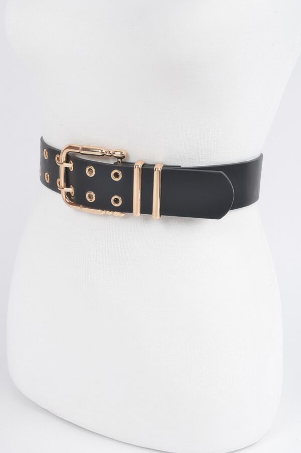 Faux Leather Belt – Structured Minimal Silhouette