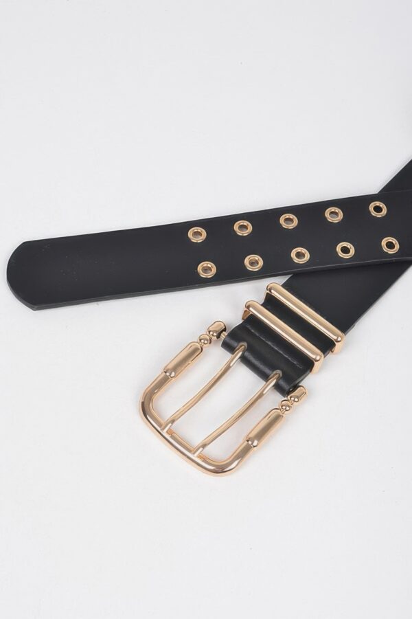 Faux Leather Belt – Structured Minimal Silhouette