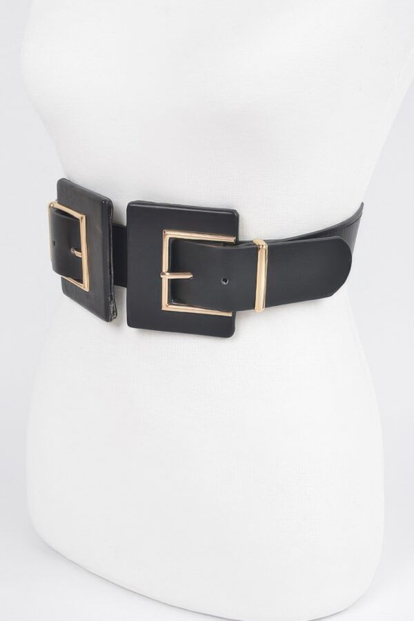 Waist Ring Belt with Modern Ring Accent