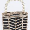 Rhinestone Embellished Metal Frame Clutch