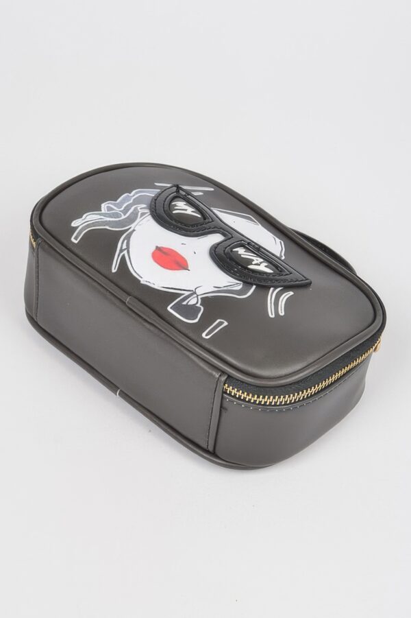 Structured Top-Handle Novelty Bag – Mixed Metal Accents
